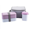 Lunch Boxs Water Soup Mug Insulated Lunch Cooler Tote Bag