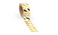 Gold Foil 10m Paper Tape For Home Decoration - sparklingselections