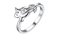 Hot Promotion silver Fashion Ring Tulip Flower Women Party Ring - sparklingselections