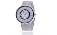 Stainless Steel Silver Band Quartz Luxury Watch - sparklingselections