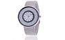 Fashion Stainless Steel Silver Band Quartz Luxury Watch