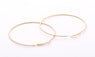 Big Smooth Circle Hoop Earrings