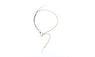 Circle Lariat  Pearl Pendant  Necklace For Women