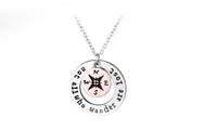 Hot Wanderlust handstampe Jewelry Travelers Necklace - sparklingselections