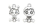10 Pcs  Antique Silver Plated Charms Pendant For Kids