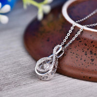 Infinity Pendant Silver Necklace for women - sparklingselections