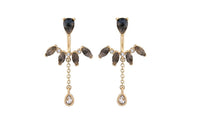 New Alloy Water Drop Crystal Vintage Earrings - sparklingselections