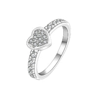 New Cubic Zirconia Austrian Crystal Silver Plated Rings