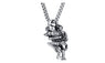Jiayiqi Punk Skull Hug Pendants Necklace For Men