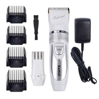 Professional Ceramic Titanium Blade Electric Hair Trimmer Rechargeable Electric Hair Clipper - sparklingselections