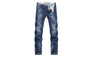 Casual Thin Summer Straight Slim Fit Blue Stretch Denim Jeans For Men