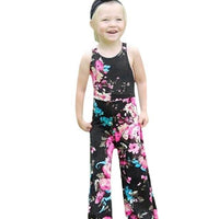 Kids Fashion Cute Toddler Black Outfits Sleeveless Romper Jumpsuit - sparklingselections