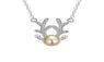 Pearl Pendant Necklace Chain For Women's