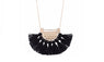 Black Long Tassel Necklace For Women
