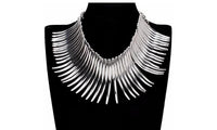 Chunky Choker Noble New Toques Bib Pendant Necklace, N0006527 - sparklingselections