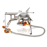 Portable Outdoor Folding Gas Stove 3000W Stainless Steel Picnic Stove - sparklingselections