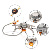 Portable Outdoor Folding Gas Stove 3000W Stainless Steel Picnic Stove - sparklingselections