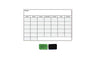 Monthly Dry Erase Magnetic Calendar for Refrigerator