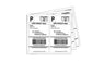Half Sheet Self Adhesive Shipping Labels for Laser & Inkjet Printer