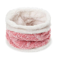 Kids Winter Warm Wool Scarf With Collar Baby Scarves - sparklingselections