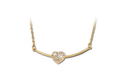 Colar Retro Exquisite Gold Link Heart Necklaces for Womens - sparklingselections