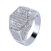 New Hip Hop Iced Out Micro Pave CZ Finger Ring - sparklingselections