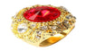 Men's Vintage Luxury Big Resin Crown Alloy Ring