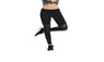 Mesh splice fitness leggings for women