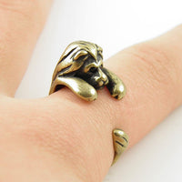 Antique Bronze Plated Punk Lion Animal Lucky Ring (Adjustable) - sparklingselections