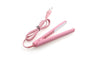 Pink Ceramic Electronic Hair Straightener Iron Curling Styling Tools