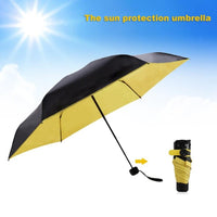 Mini Pocket Parasol Rain Folding Umbrella For Women - sparklingselections