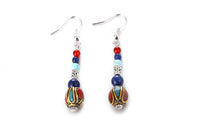 Lapis Lazuli Stone Tibetan Style Earring For Women - sparklingselections