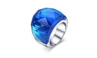 Large Crystal Wedding Rings for Women - sparklingselections