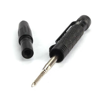 Black Color Outdoor Aluminium Emergency Glass Breaker Tactical Pen - sparklingselections