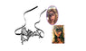 Mysterious Adjustable Black Laser Cut Metal Half Face Mask