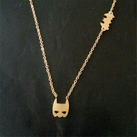 Stainless Steel Super Hero Shape Pendant Necklaces Women Men Party Gift - sparklingselections