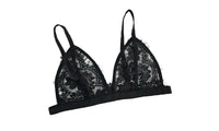Top Mujer Transparent Floral Lace Bra For Women - sparklingselections