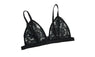 Top Mujer Transparent Floral Lace Bra For Women