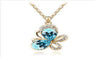 Silver Metal Chain Hollow Out Heart Letters Charms Pendant Necklace