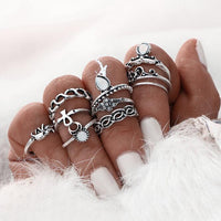 New Fashion European and American Retro Ring Sets