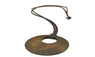 Hand Made Collar Vintage Long PU Leather Wood Pendants Necklaces for Women
