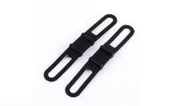 New Silicon Black color Elastic Strap For Bicycle Light Mount Holder - sparklingselections