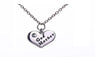 Love Heart Pendant Rhinestone Godmother Necklace Jewelry Mothers Day