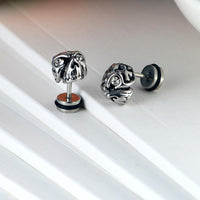 Women's Gothic Skull Rhinestone Stud Earrings Christmas Jewelry - sparklingselections