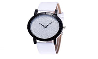 Bling Pattern Dial Ladies Casual Clock Wrist Watch - sparklingselections