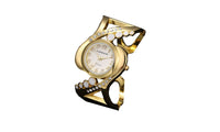 Bangle Quartz Crystal Wristwatch For Women - sparklingselections