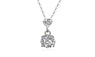 Women's Silver Heart Shaped Necklace