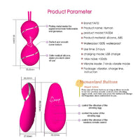 New silicone Balls Tight Exercise Vibrating Remote Control Sex Toys - sparklingselections