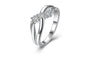 New Silver Plated White Women Anti Allergic Ring (7,8)