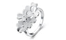 Silver Plated Flower Shape Cute Ring (7,8)